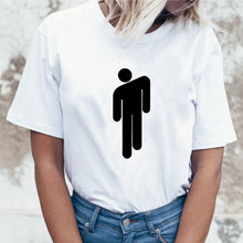 Load image into Gallery viewer, Fashion Women T-shirts harajuku Billie Eilish Ulzzang T Shirts White Clothes for Girls Women T-shirt Female Tee O-Neck T Shirt