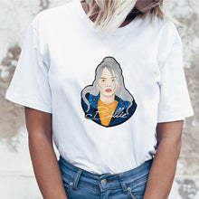 Load image into Gallery viewer, Fashion Women T-shirts harajuku Billie Eilish Ulzzang T Shirts White Clothes for Girls Women T-shirt Female Tee O-Neck T Shirt
