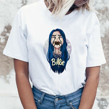 Load image into Gallery viewer, Fashion Women T-shirts harajuku Billie Eilish Ulzzang T Shirts White Clothes for Girls Women T-shirt Female Tee O-Neck T Shirt
